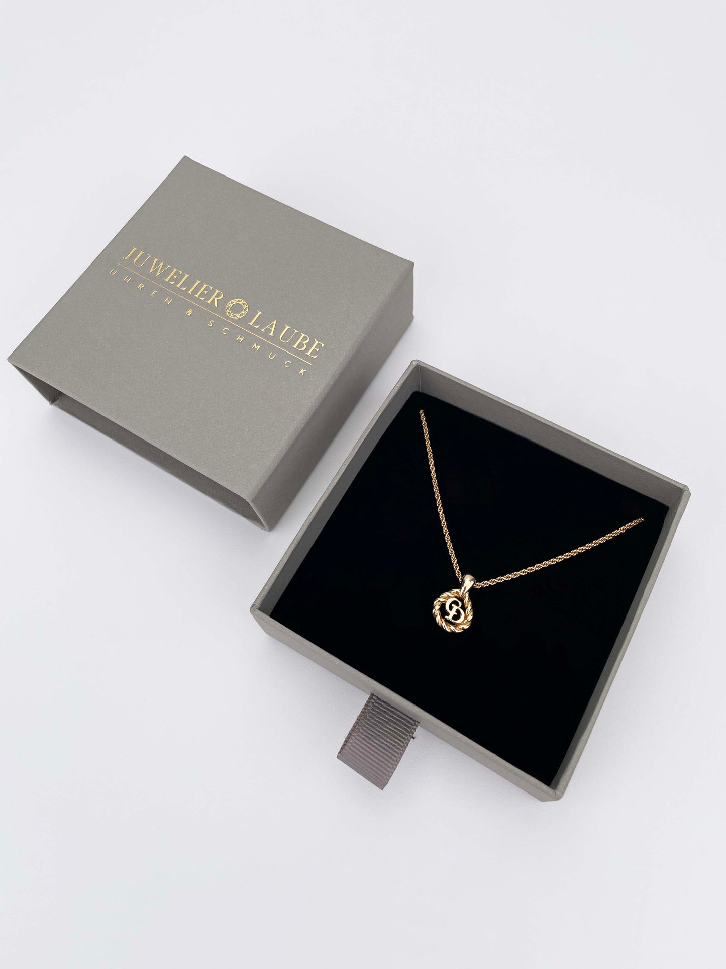 Halskette Kette Anhänger Vintage vergoldet