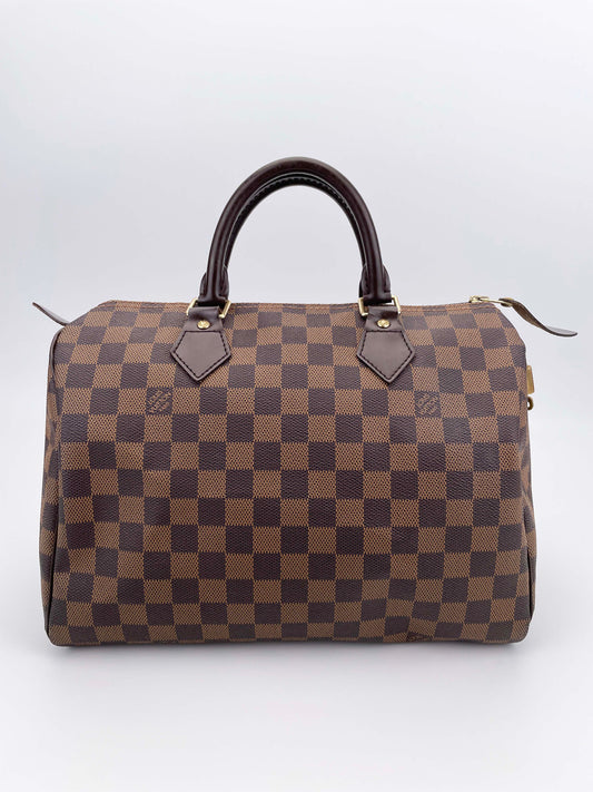 Speedy 30 - Damier Ebene Canvas