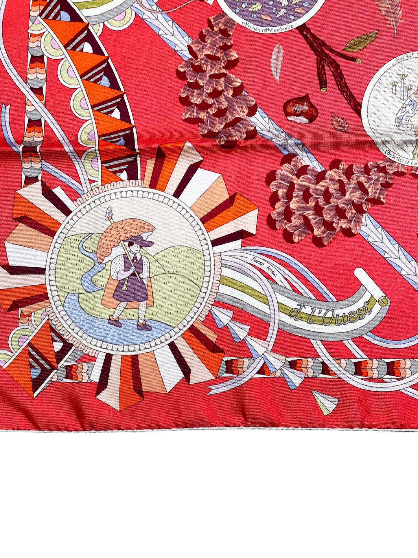 Seidentuch Carré 90 "L'Ombrelle Magique" - Pierre Marie