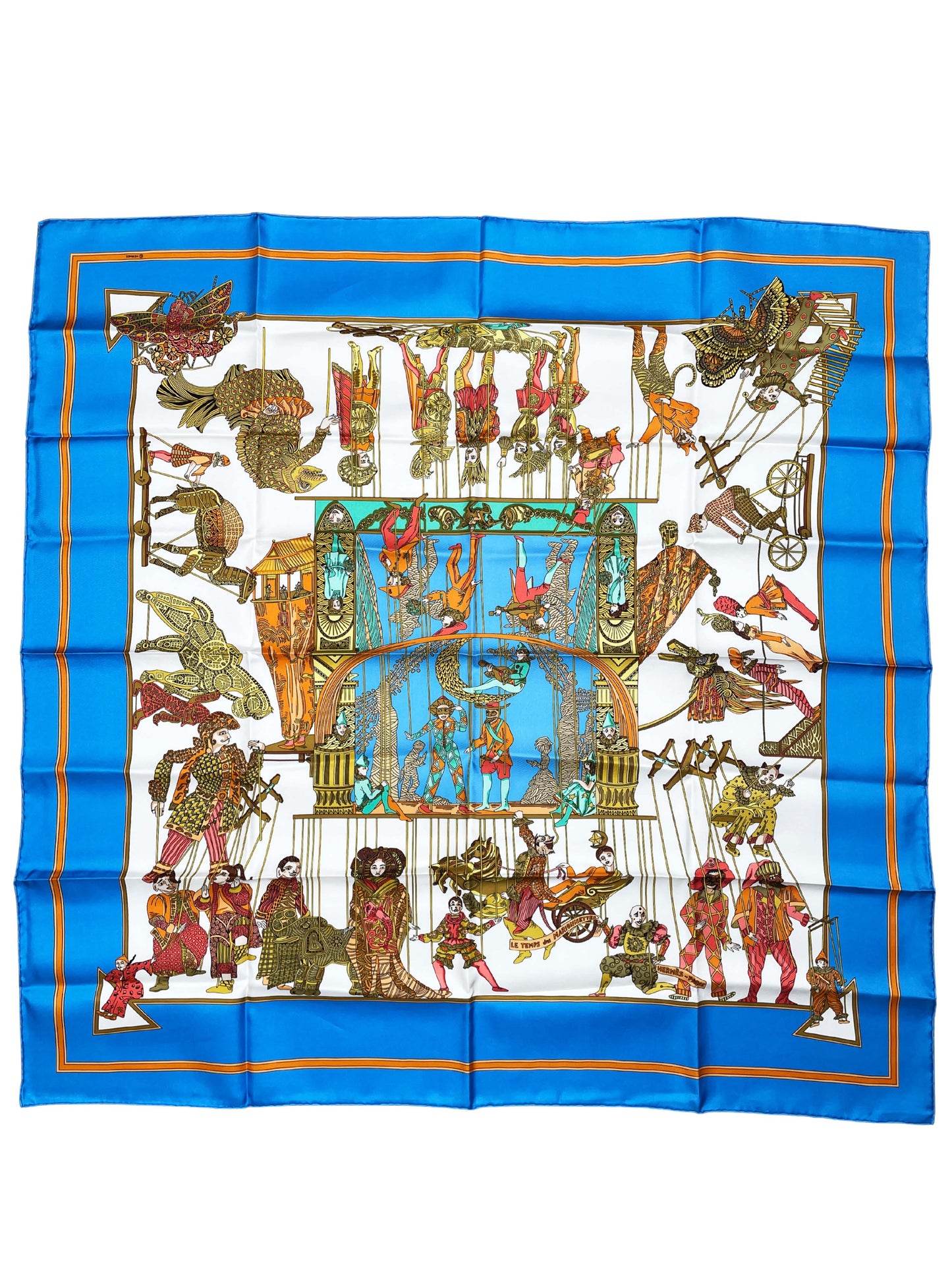 Seidentuch Carré 90 "Le Temps des Marionnettes"