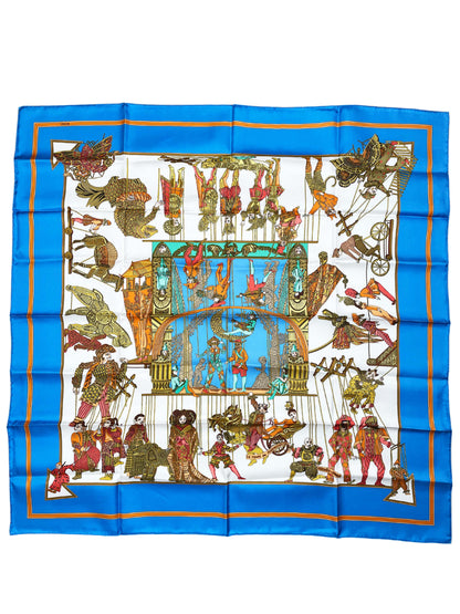 Seidentuch Carré 90 "Le Temps des Marionnettes"