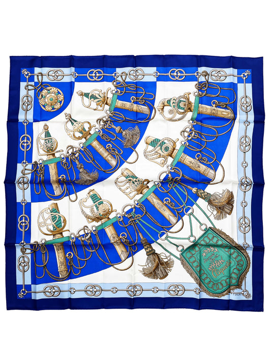 Seidentuch Carré 90 "Cliquetis" - J. Abadie