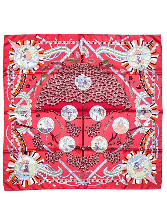 Seidentuch Carré 90 "L'Ombrelle Magique" - Pierre Marie