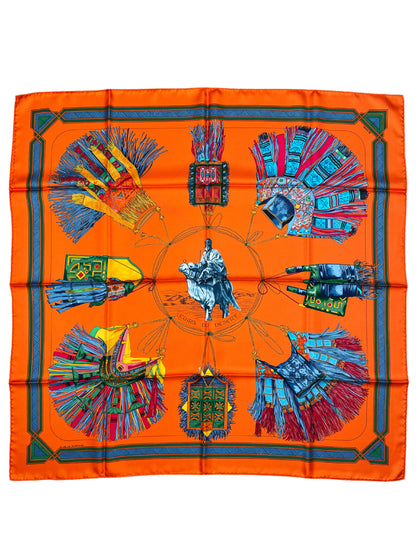 Seidentuch Carré 90 "Cuirs du Desert" - F. de La Perriere