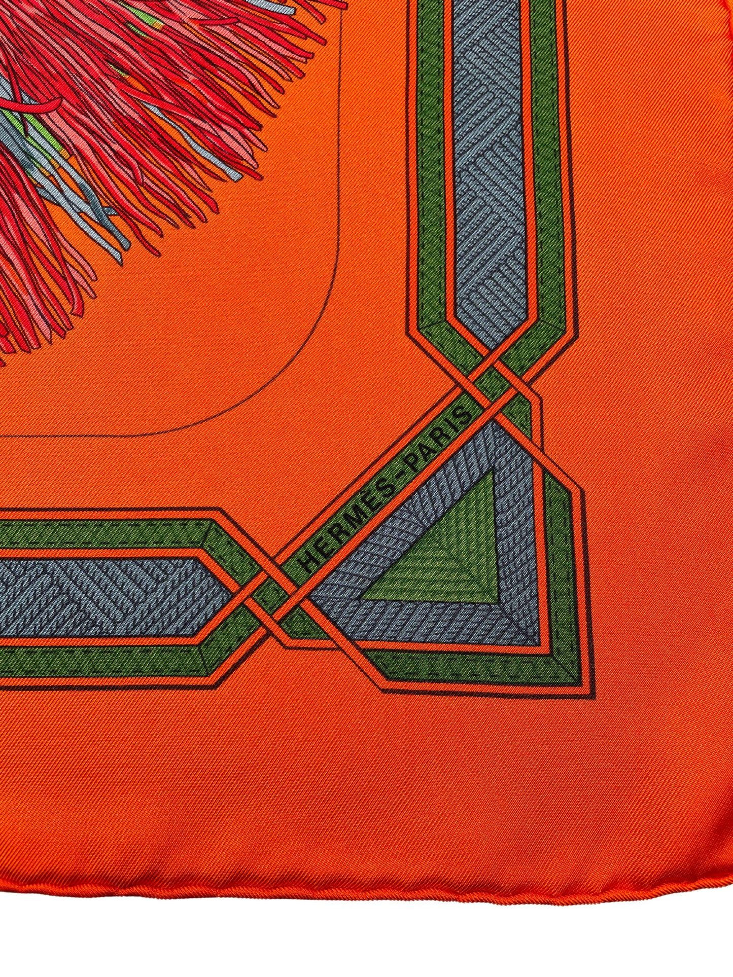 Seidentuch Carré 90 "Cuirs du Desert" - F. de La Perriere