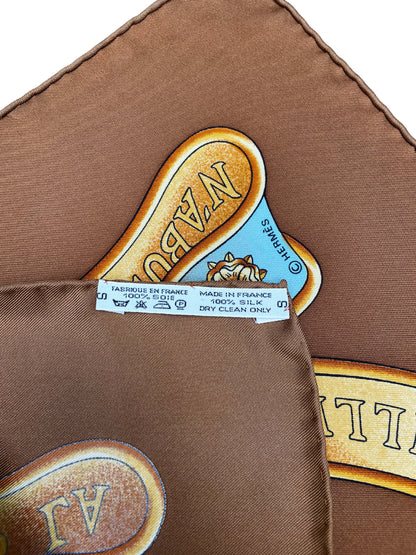 Seidentuch Carré 90 "Europe" - J. Metz