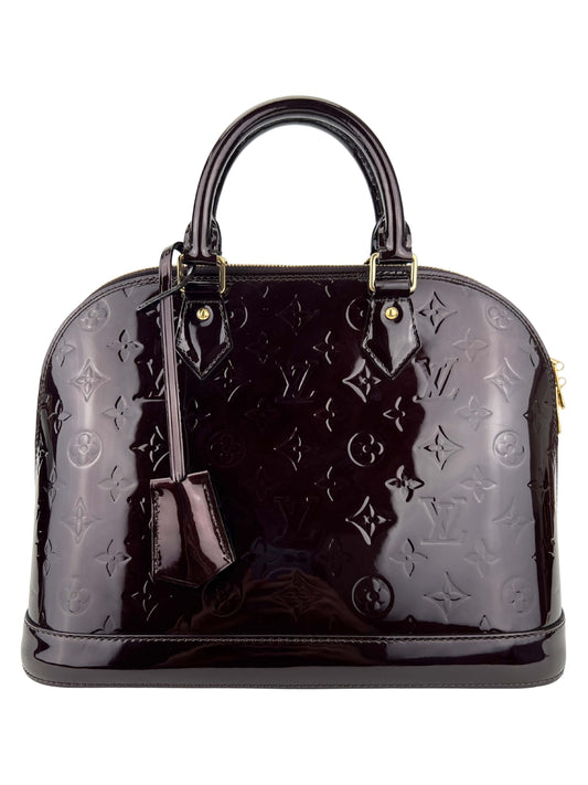 Alma PM Amarante - Monogram Vernis