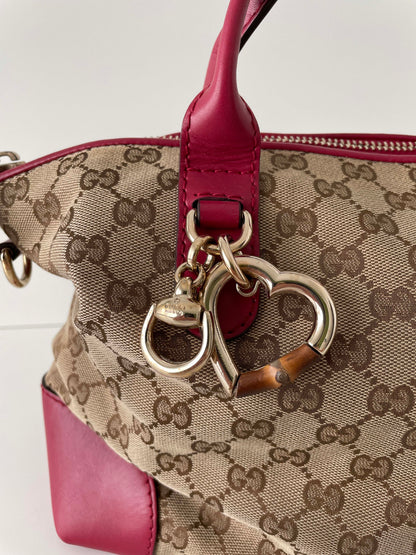 Handtasche 2way Heart Bit Charm - GG Canvas