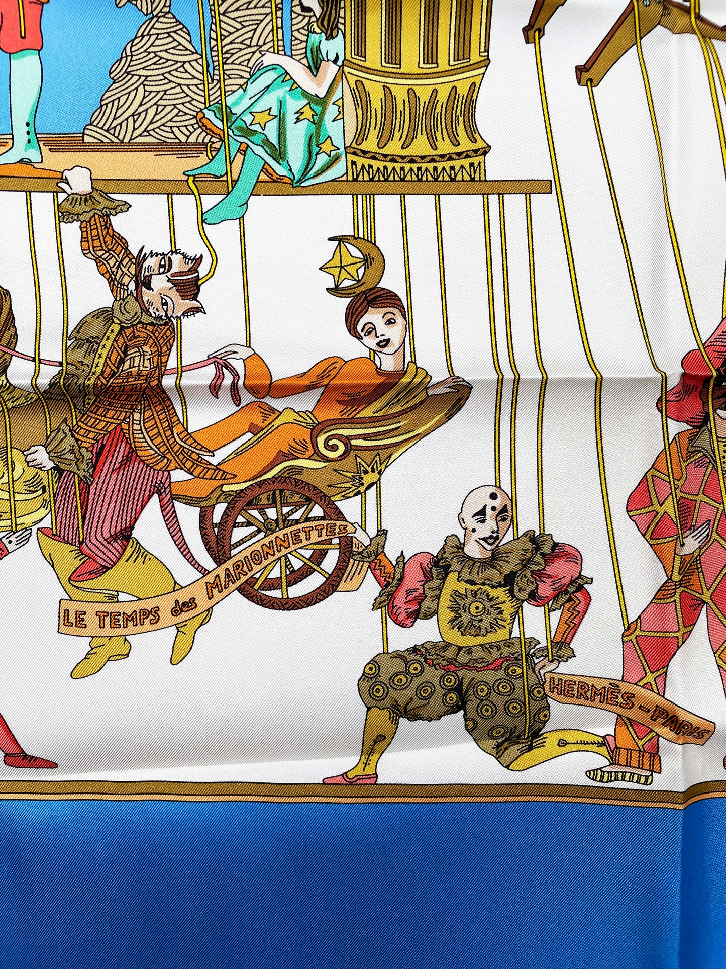 Seidentuch Carré 90 "Le Temps des Marionnettes"