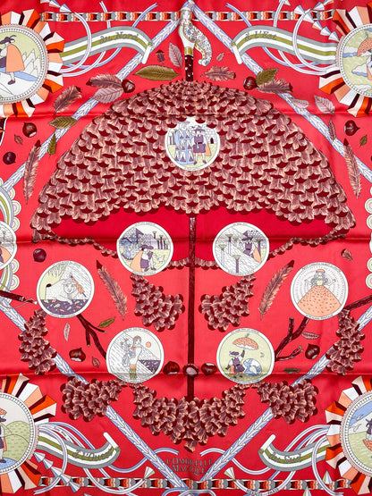 Seidentuch Carré 90 "L'Ombrelle Magique" - Pierre Marie