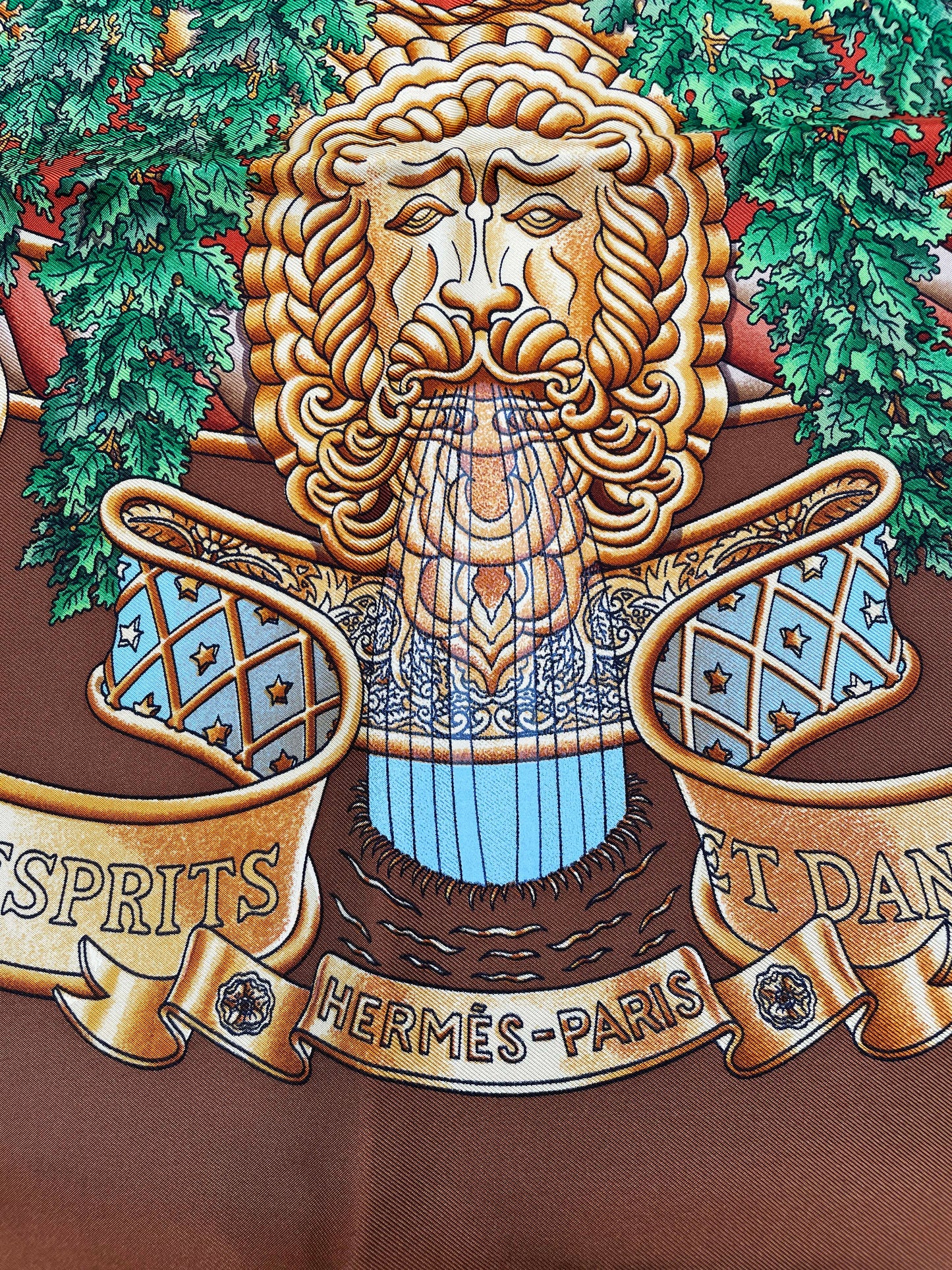 Seidentuch Carré 90 "Europe" - J. Metz