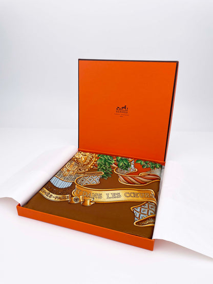 Seidentuch Carré 90 "Europe" - J. Metz