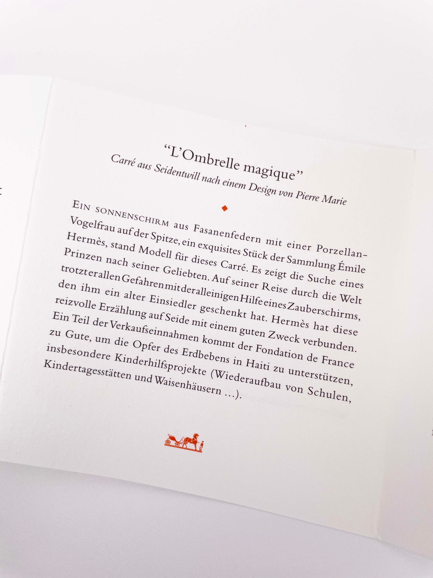 Seidentuch Carré 90 "L'Ombrelle Magique" - Pierre Marie