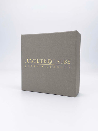 Signature Kreuz Anhänger mit Kette - 925 Sterling Silber & 18K / 750er Gelbgold