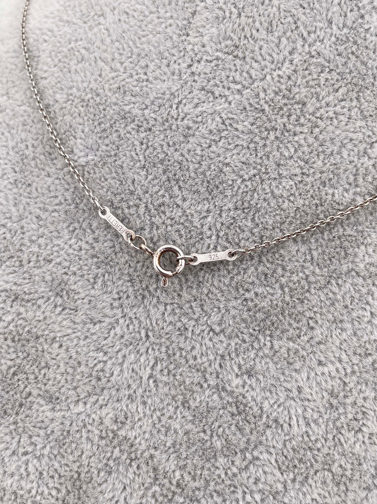 Signature Kreuz Anhänger mit Kette - 925 Sterling Silber & 18K / 750er Gelbgold