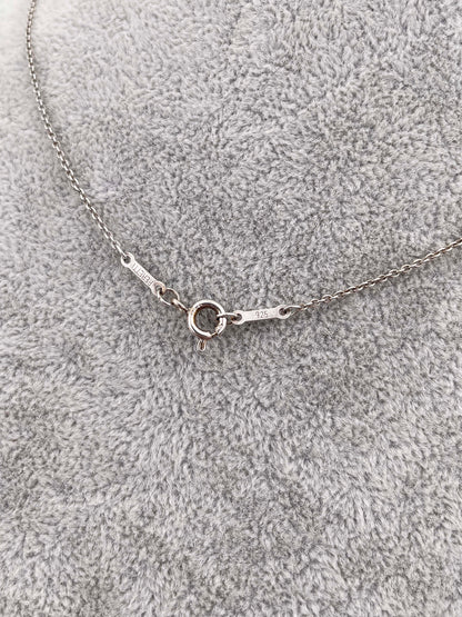 Signature Kreuz Anhänger mit Kette - 925 Sterling Silber & 18K / 750er Gelbgold