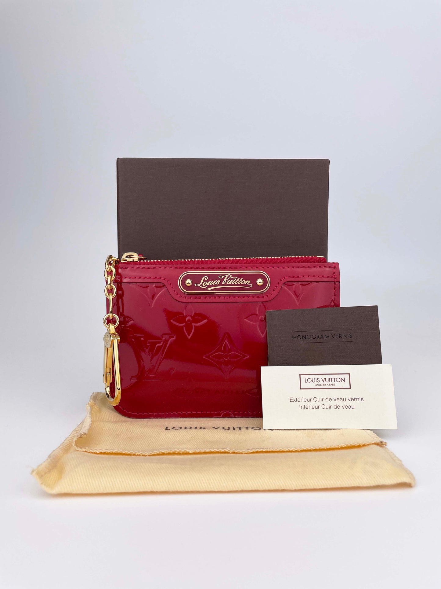 Clés Pochette Pomme d'Amour Schlüssel- Münzetui - Monogram Vernis