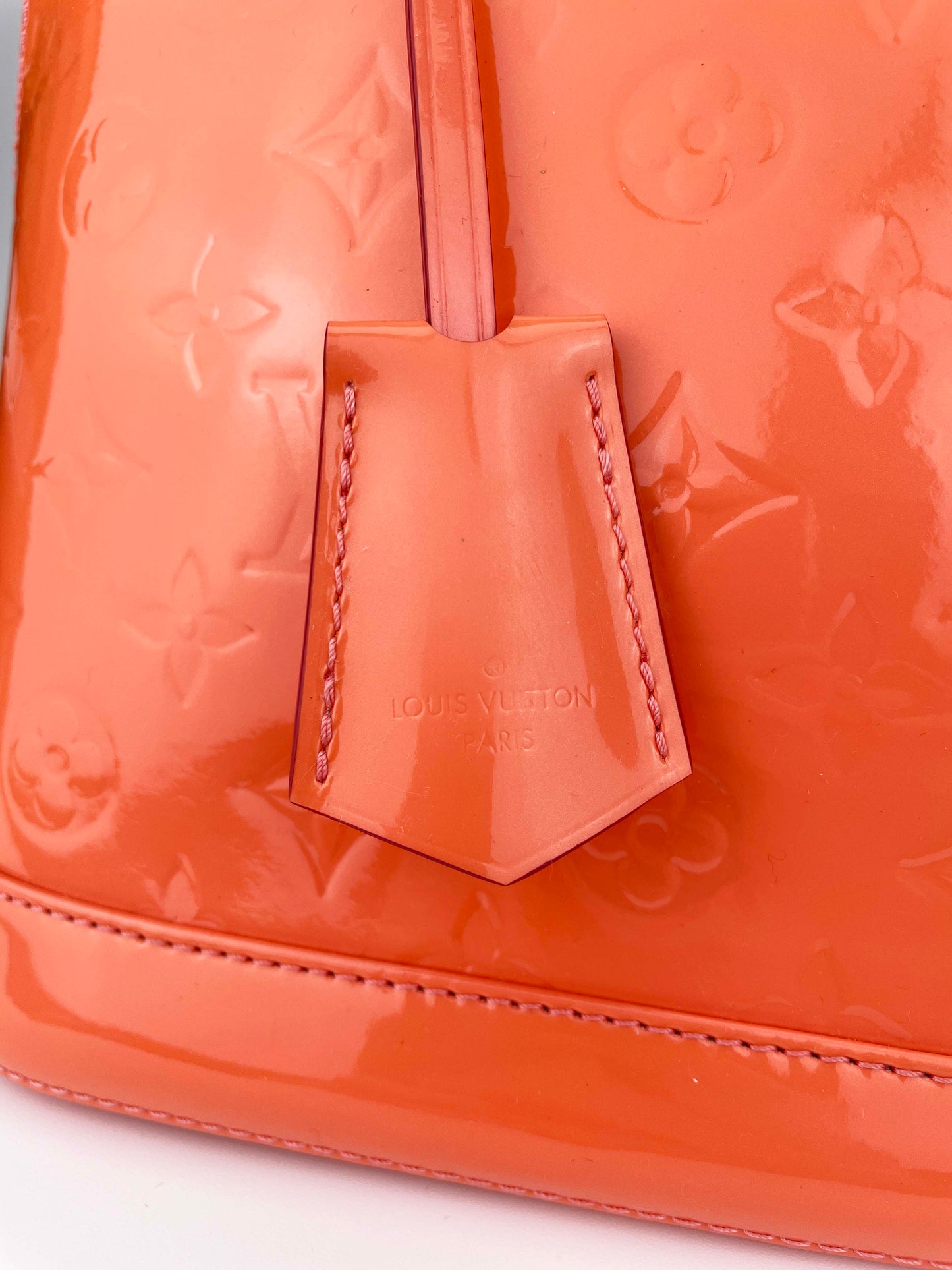 Alma PM Coral - Monogram Vernis