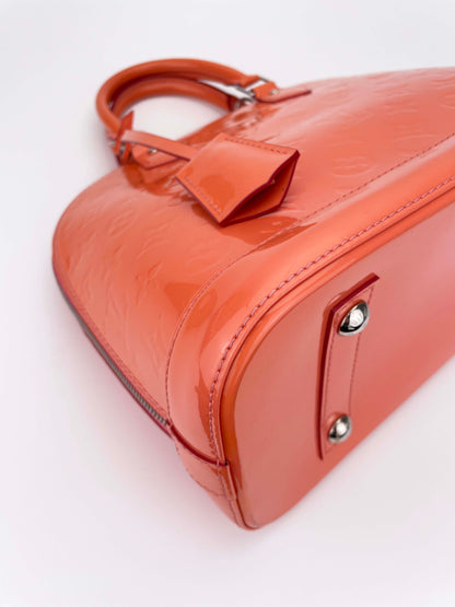 Alma PM Coral - Monogram Vernis