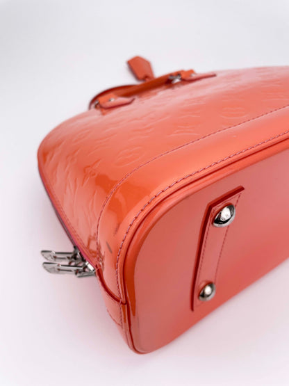 Alma PM Coral - Monogram Vernis