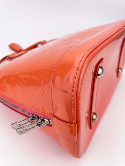 Alma PM Coral - Monogram Vernis