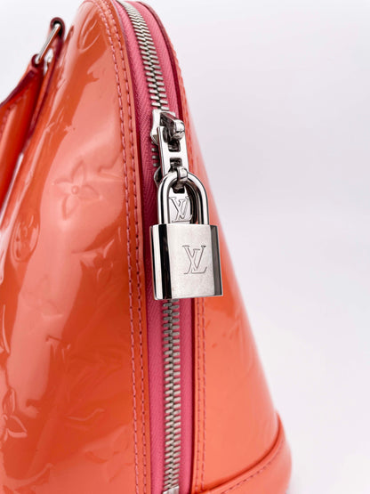 Alma PM Coral - Monogram Vernis