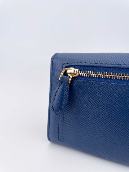 Portafoglio Lampo Metal Baltico Lange Geldbörse - Saffiano Leder