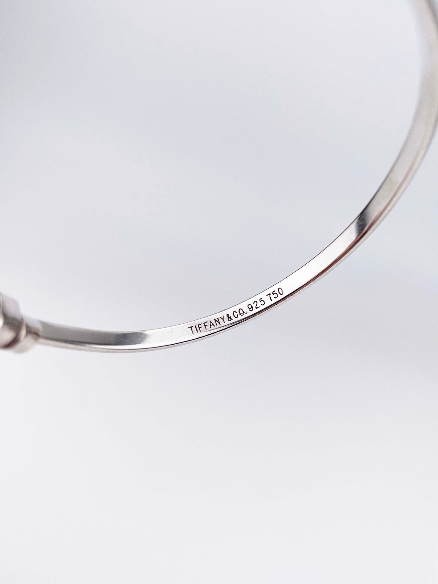 Hook & Eye Armreif - 925 Sterling Silber & 18K / 750er Gelbgold