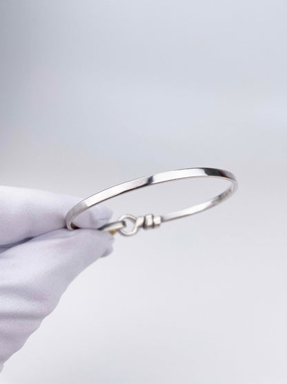 Hook & Eye Armreif - 925 Sterling Silber & 18K / 750er Gelbgold