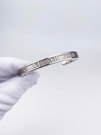 Atlas offener Armreif - 925 Sterling Silber