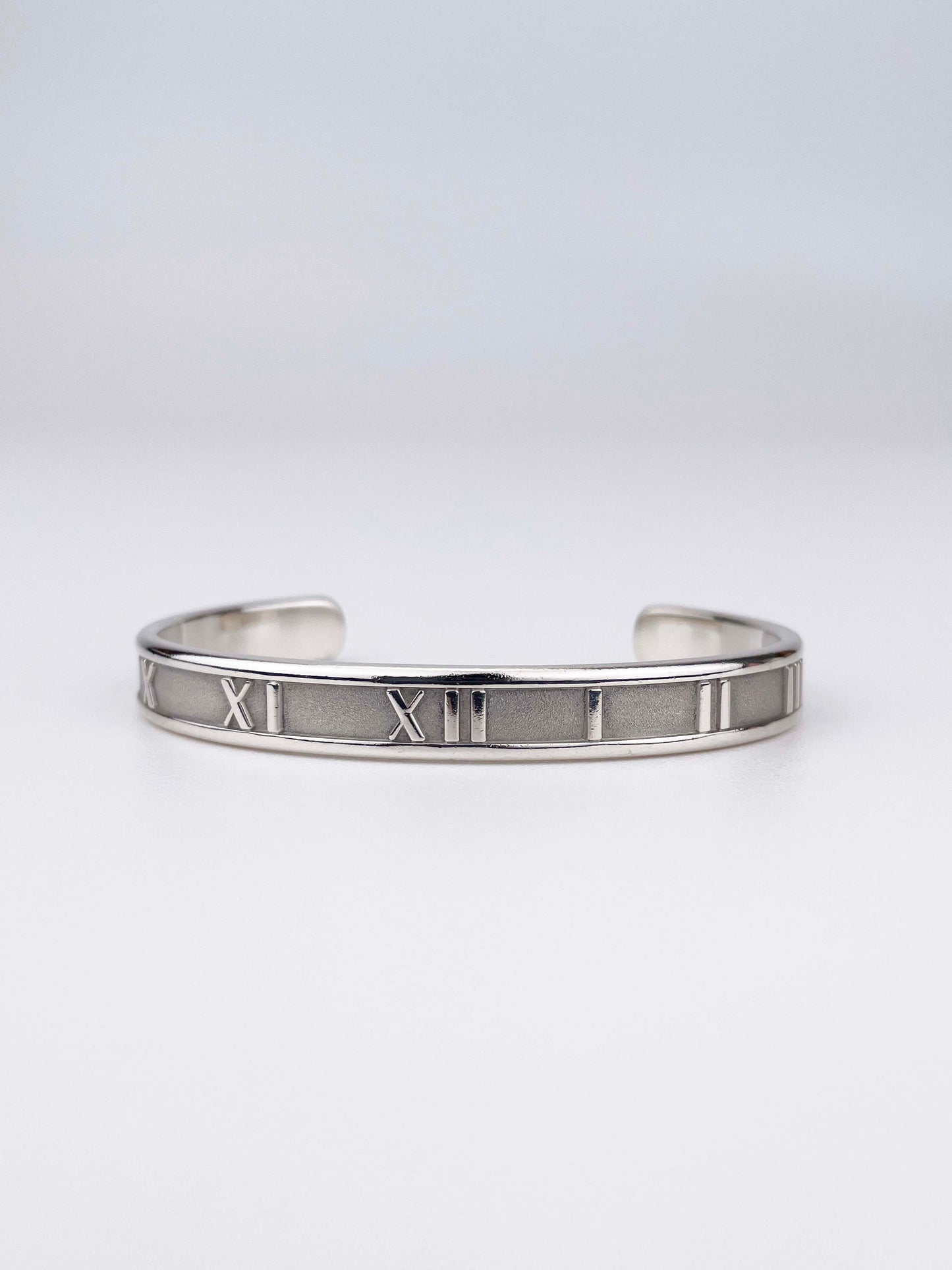 Atlas offener Armreif - 925 Sterling Silber