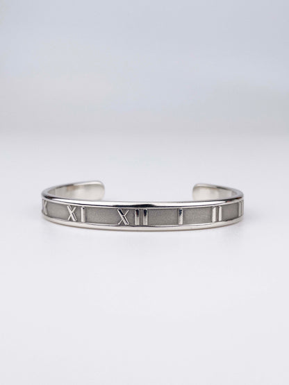 Atlas offener Armreif - 925 Sterling Silber