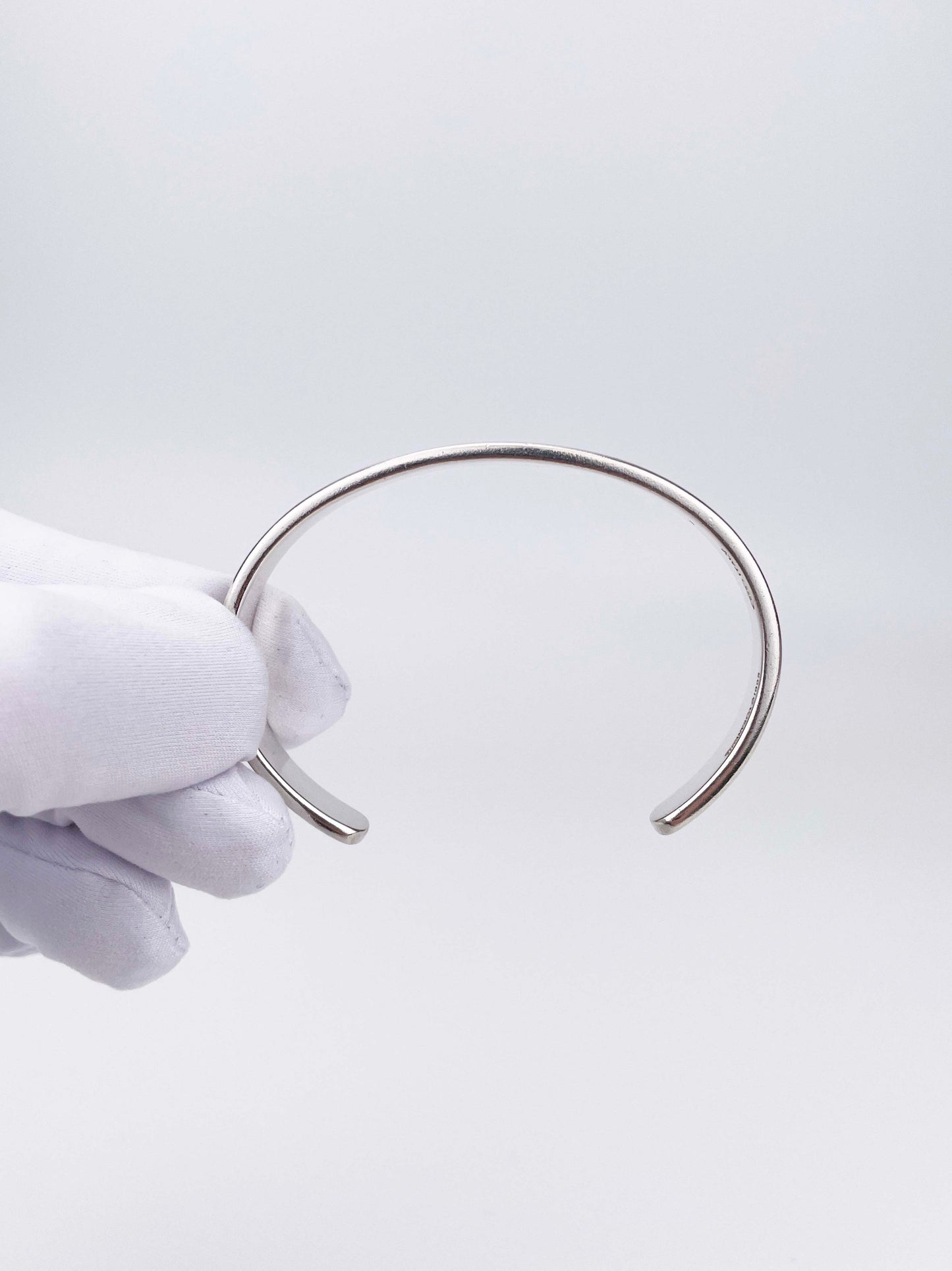Atlas offener Armreif - 925 Sterling Silber