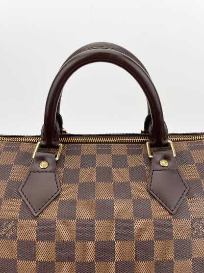 Speedy 30 - Damier Ebene Canvas