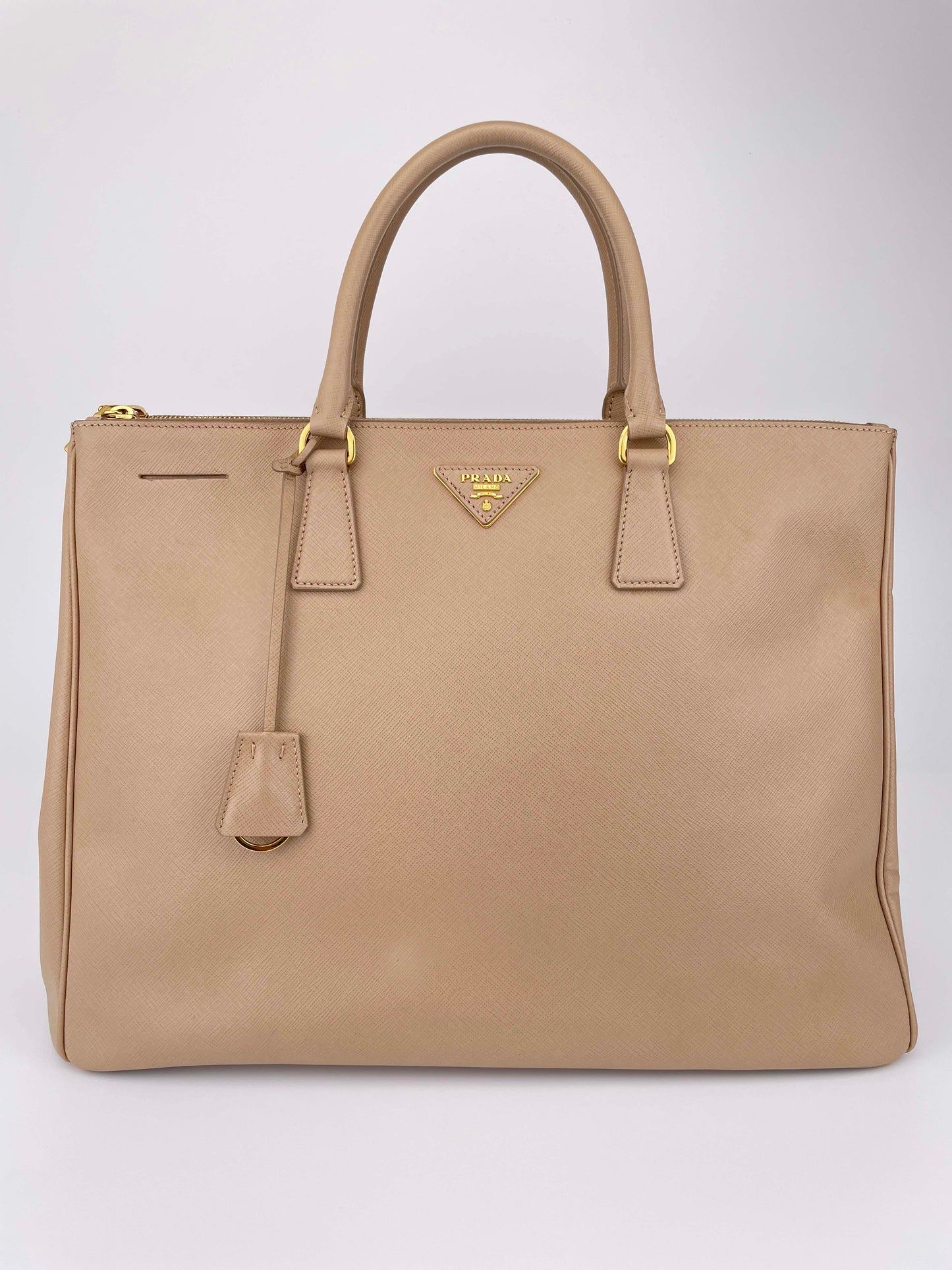 Galleria Double Zip Sabbia BN1802 - Saffiano Lux Leder