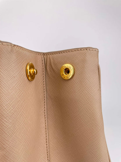 Galleria Double Zip Sabbia BN1802 - Saffiano Lux Leder