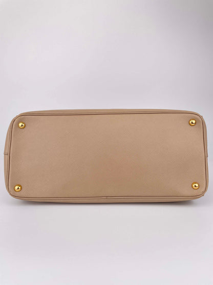 Galleria Double Zip Sabbia BN1802 - Saffiano Lux Leder
