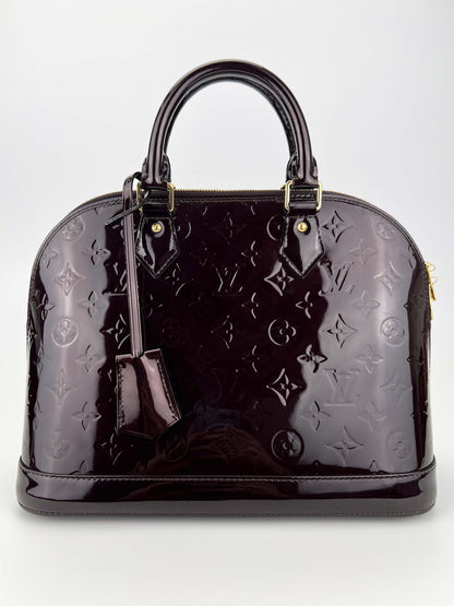 Alma PM Amarante - Monogram Vernis