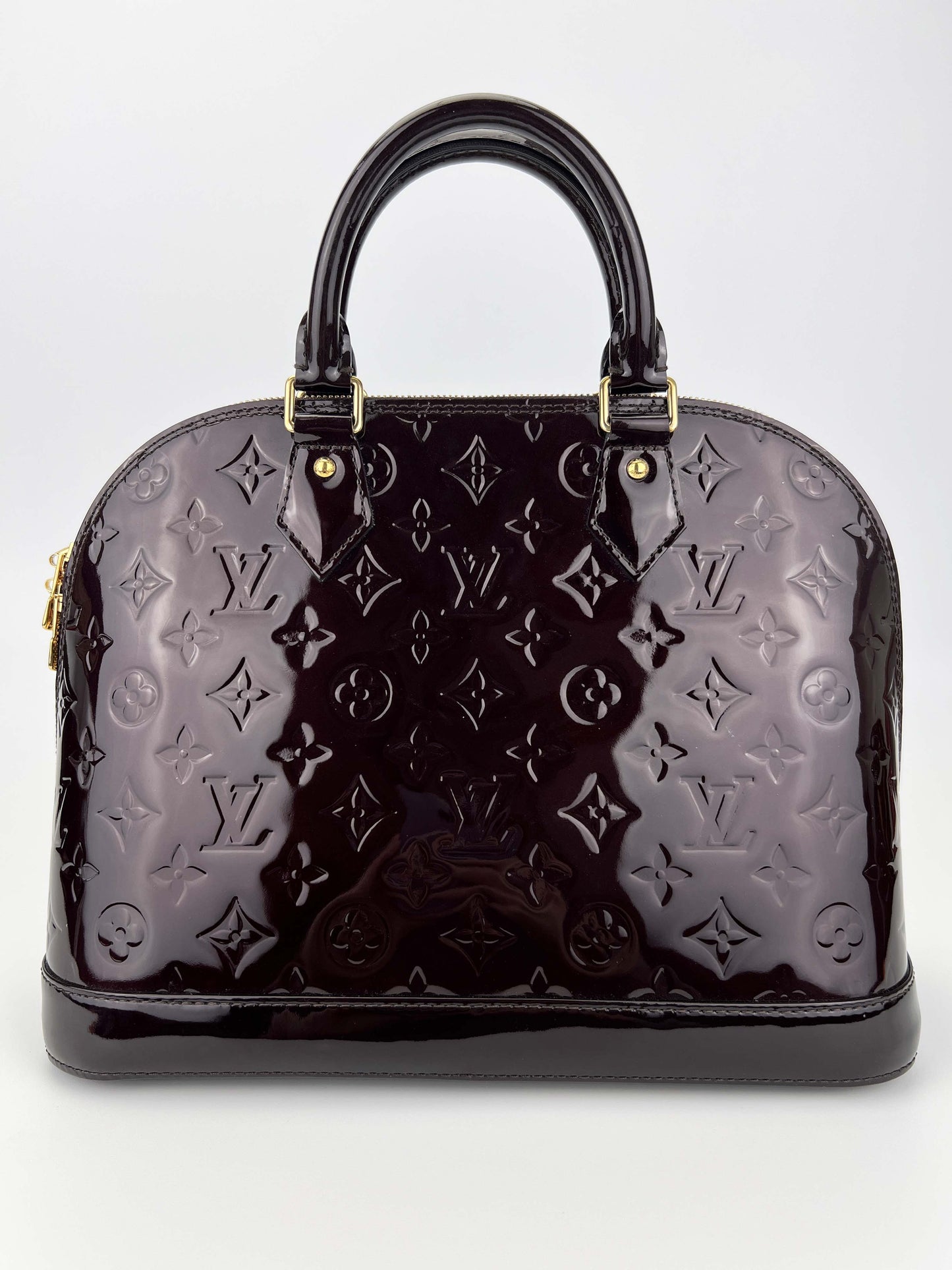 Alma PM Amarante - Monogram Vernis