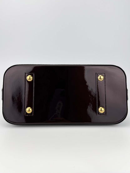 Alma PM Amarante - Monogram Vernis