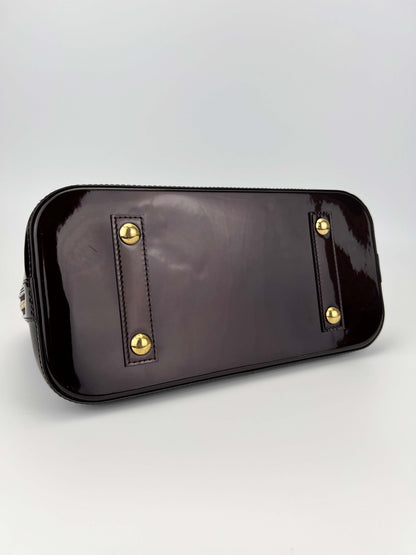 Alma PM Amarante - Monogram Vernis