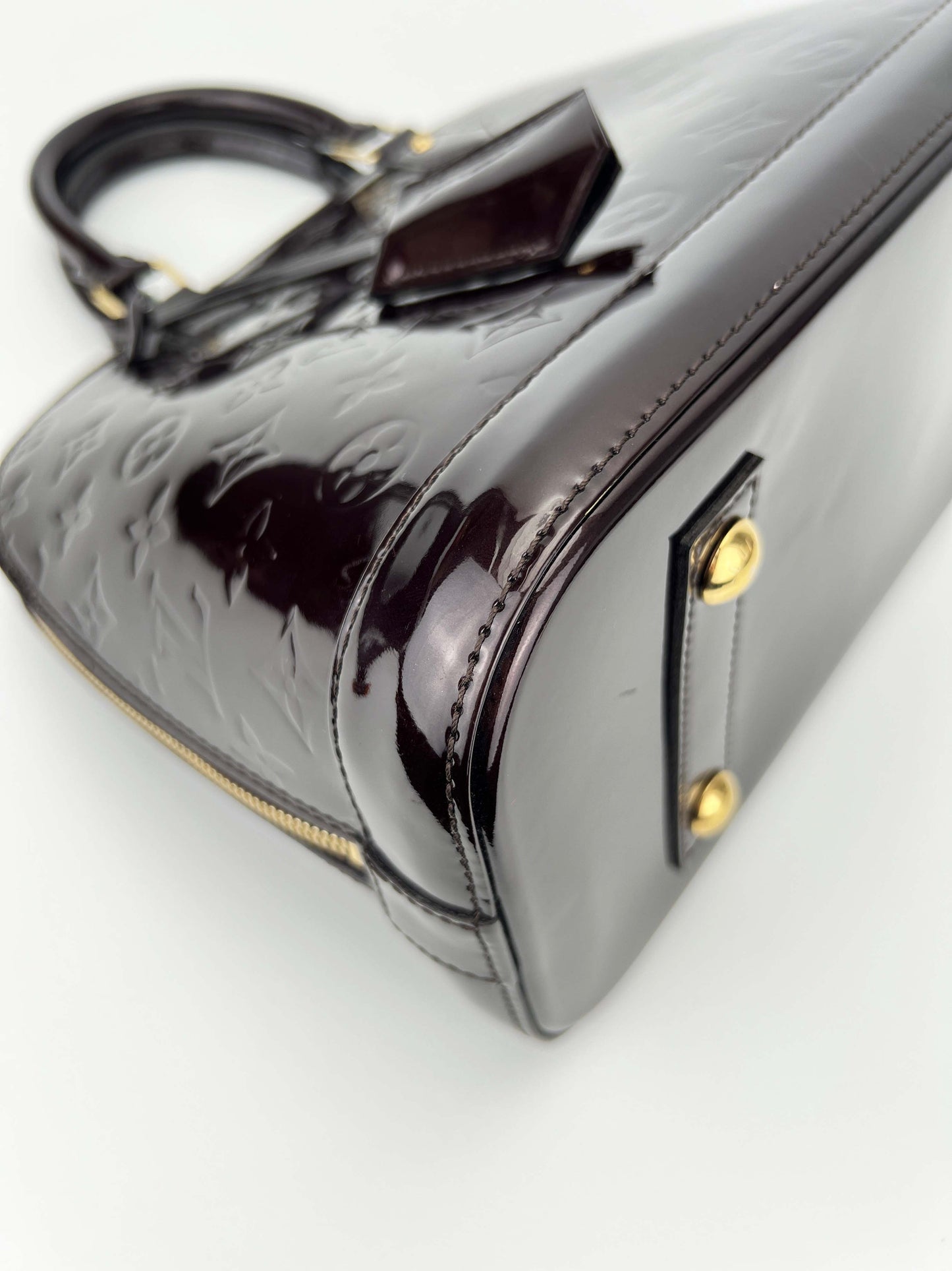 Alma PM Amarante - Monogram Vernis